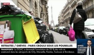 Retraites - La grève d'une partie des éboueurs à Paris commence à poser de gros problèmes aux riverains et aux commerçants avec plus de 5.000 tonnes dans les rues ce matin