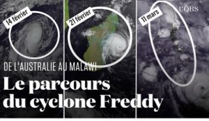 Cyclone Freddy : on a retracé son itinéraire de l'Australie jsuqu'au Mozambique