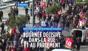 Réforme des retraites en France : journée décisive au Parlement et dans la rue