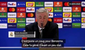 Carlo Ancelotti rassurant après la sortie de Benzema