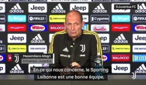 Juventus - Allegri : "Le Sporting CP ? Une bonne équipe qui a de la technique"