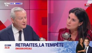 Bruno Le Maire: "La France insoumise porte l'entière responsabilité de l'absence de vote sur l'article 7" de la réforme des retraites