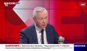 Bruno Le Maire sur la réforme des retraites: "Nous avons mis 7 milliards d'euros d'accompagnement social, c'est généreux et nécessaire"
