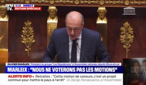 Olivier Marleix (LR): "Soyons clairs, le problème n'est pas la réforme des retraites mais le président de la République"