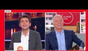 Télématin : Julia Vignali piégée en direct sur France 2, le bisou de Thomas Sotto à Samuel Etienne