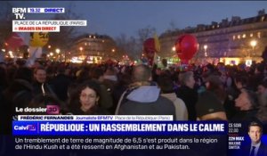 Retraites: plusieurs milliers de manifestants place de la République à Paris