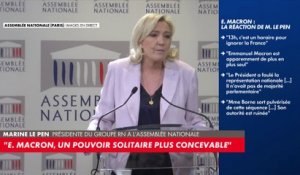 Marine Le Pen : «Ce que fait Emmanuel Macron est inutile, brutal, inefficace et injustifié»