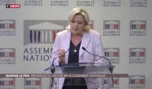 Ce qu’il faut retenir de la conférence de presse de Marine Le Pen