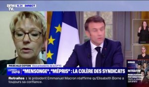 Pascale Coton (CFTC): "Les propos d'Emmanuel Macron sont inadmissibles"