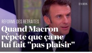 "Ça ne me fait pas plaisir" : toutes les fois où Macron l'a répété lors du JT de 13h