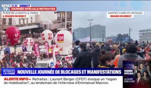 Retraites: importante mobilisation à Nantes
