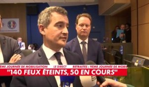 Gérald Darmanin revient sur les policiers et gendarmes blessés durant les manifestations