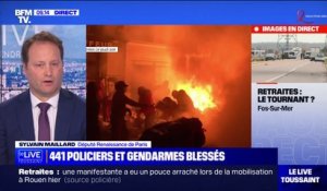 "Il y a beaucoup de dégâts": Sylvain Maillard (Renaissance) réagit au lendemain des violences en marge de la mobilisation contre la réforme des retraites à Paris