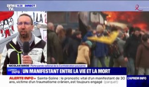 Sainte-Soline: "Les violences d'hier auraient pu être largement évitées" estime le porte-parole de la Confédération paysanne