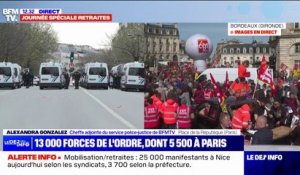 5500 policiers déployés à Paris pour cette 10e journée de mobilisation contre la réforme des retraites