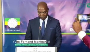 [#Reportage] Conférence de presse du Porte-parole du gouvernement Yves Fernand Manfoumbi du 29 mars 2023