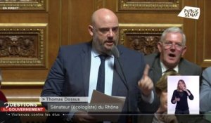 Sainte-Soline : clash au Sénat entre le sénateur écologiste Thomas Dossus et Gérald Darmanin