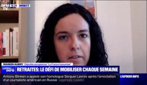 Opposition à la réforme des retraites: "Je n'ai jamais vu de mobilisation aussi importante de toute ma vie", affirme Manon Aubry (LFI)