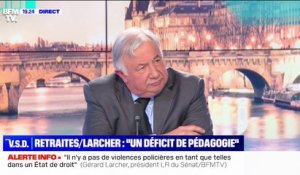 Gérard Larcher, président du Sénat: "Le dialogue social est une des grandes faiblesses du président de la République, depuis maintenant 6 ans"