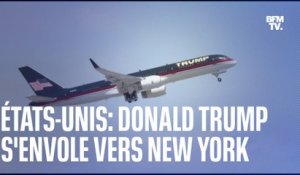 L’avion de Donald Trump a quitté la Floride et s'est envolé vers New-York