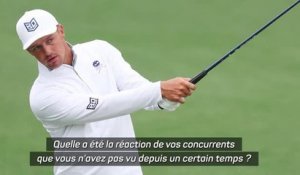 Masters - DeChambeau, membre du circuit LIV Golf : "Les fans m'encouragent toujours autant"
