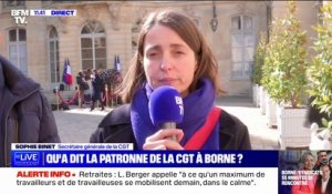 Retraites: Sophie Binet (CGT) appelle les Français "à se mettre en grève massivement" lors de la mobilisation du 6 avril