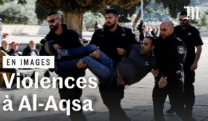 Les images des violences à l’intérieur de la mosquée Al-Aqsa de Jérusalem