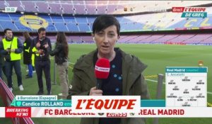 Le Real Madrid avec Camavinga arrière gauche face à Barcelone - Foot - ESP - Coupe