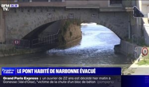 Menacé d'effondrement, le pont habité de Narbonne évacué