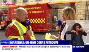 Marseille: "On estime la hauteur de gravats à environ 6 mètres", affirme le chef des opérations de secours