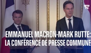 Retrouvez la conférence commune d'Emmanuel Macron et Mark Rutte en intégralité