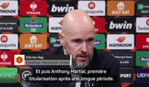 Quarts - ten Hag : “Parfois, on a des mauvais jours et on n’a pas de chance...”