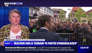 Céline Verzeletti (CGT): "L'accueil qu'Emmanuel Macron a eu était tout à fait mérité"
