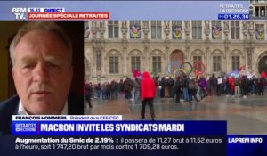 François Hommeril (CFE-CGC): "Si Emmanuel Macron veut nous réunir pour nous annoncer qu'il a décidé de retirer la loi, on va y aller, croyez moi"