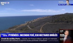 Pyrénées-Orientales: l'incendie est fixé après avoir brûlé 930 hectares