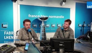 Hockey : champions de France, les Dragons ont ramené la coupe dans le studio de France Bleu Normandie