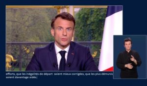 Emmanuel Macron : «Ne rien céder aux divisions, tenir ce cap pour notre indépendance»