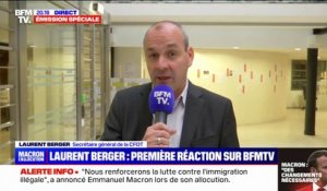 Laurent Berger: "Il y a un espèce de vide dans l'intervention du président de la République"