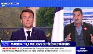 "Rien de neuf sous le soleil": Frédric Souillot (FO) réagit à l'allocution d'Emmanuel Macron