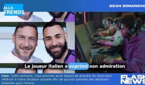 Benzema et Totti se retrouvent mystérieusement lors d'une nuit à Madrid : découvrez les dessous de leur rencontre étonnante (photo).