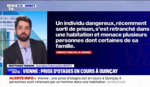 Le preneur d'otages à Quinçay est un "individu dangereux, récemment sorti de prison", selon la préfecture de la Vienne