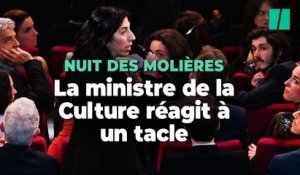 Nuit des Molières : Rima Abdul Malak réagit en pleine cérémonie au tacle de deux artistes