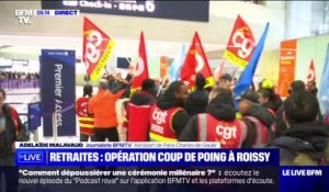 Retraites: manifestation en cours dans un terminal de l'aéroport de Roissy