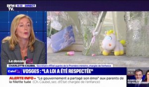 Meurtre dans les Vosges: "La loi a été respectée" estime Charlotte Caubel, secrétaire d'État auprès de la Première ministre, chargée de l'enfance