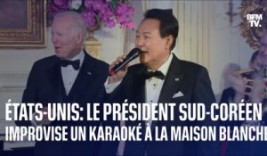 Le président sud-coréen improvise un karaoké à la fin d’un dîner d’État à la Maison Blanche