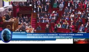 Scène surréaliste à l'Assemblée : Elisabeth Borne annonce  recours au 49.3, chaos dans l'hémicycle (