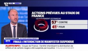 Emmanuel Macron à la finale de la Coupe de France: 57% des Français sont opposés aux actions prévus à l'intérieur du Stade de France