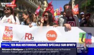 1er-Mai: les syndicats unis à Marseille contre la réforme des retraites