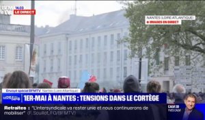 1er-Mai: quelques tensions à Nantes, le cortège à l'arrêt