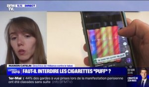 Cigarettes électroniques "puff": "L'interdiction est urgente" pour Marion Catelin (directrice de l'Alliance contre le tabac)
